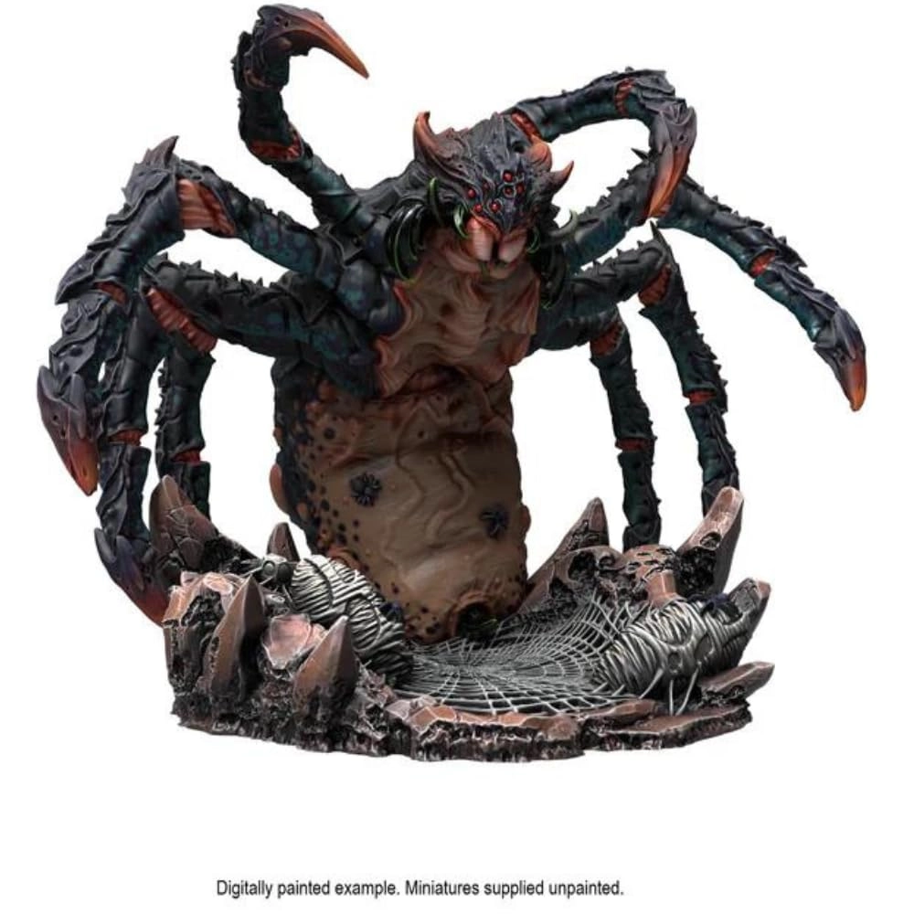 Web of The Spider Tyrant - 100MM Base Unpainted Miniature Compatible with DND