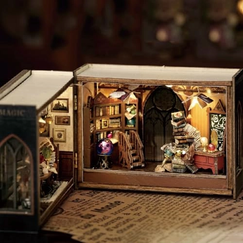 Miniature Wooden Dollhouse Furniture Kit - Creative Room 1:24