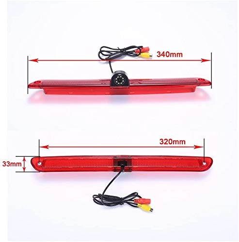 Brake Light Reversing Camera + Rear View Mirror Monitor - Night vision 628 x 586 pixels
