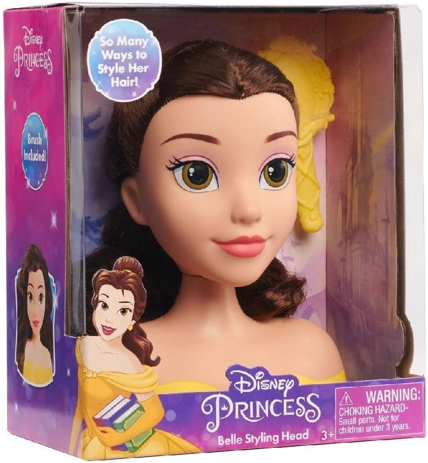 Belle Mini Styling Head - Beauty and The Beast Pretend Play