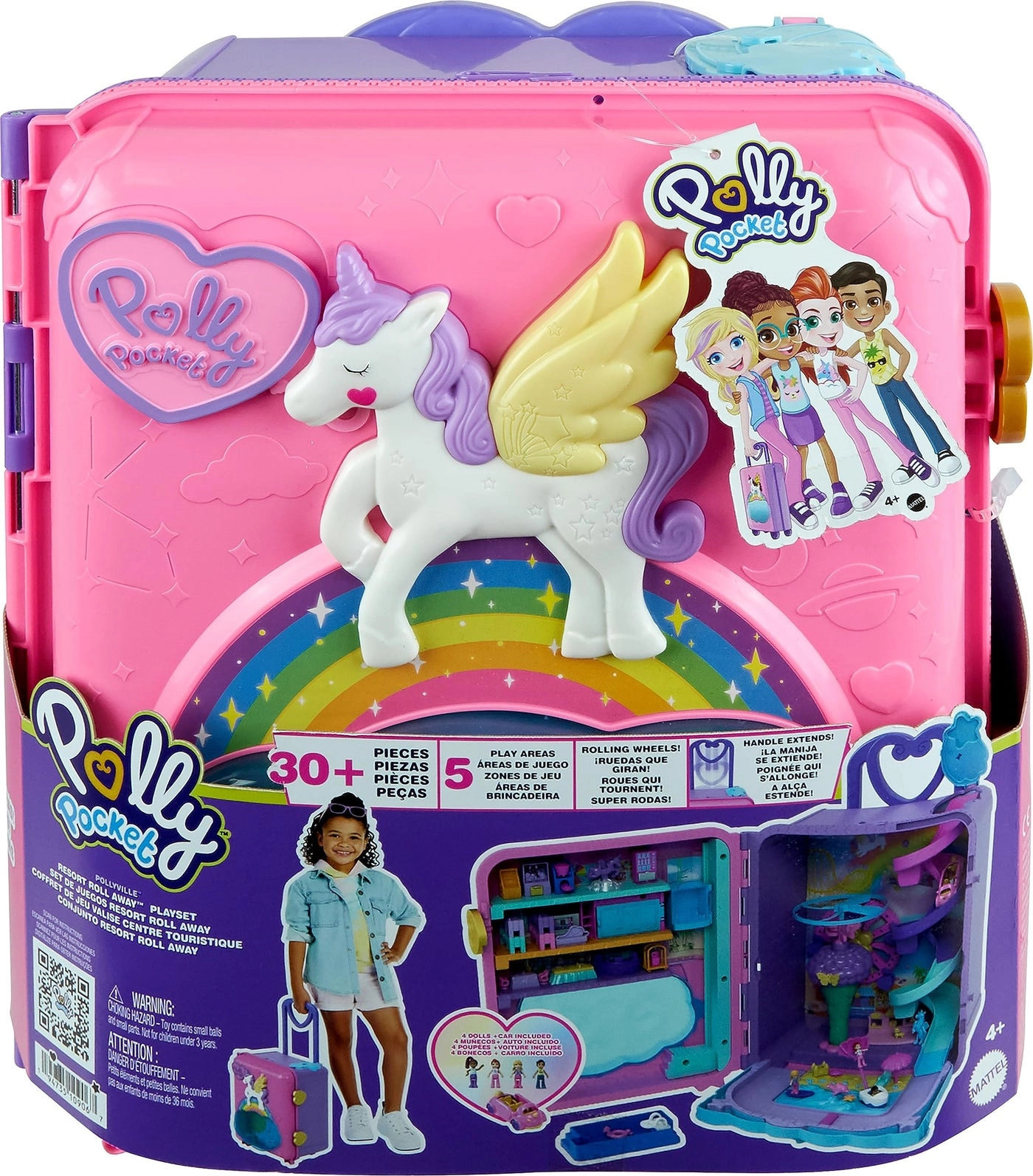 Polly Doll - 3-inch + Lila Doll + Shani Doll + Nicolas Wells Doll Ages 4+