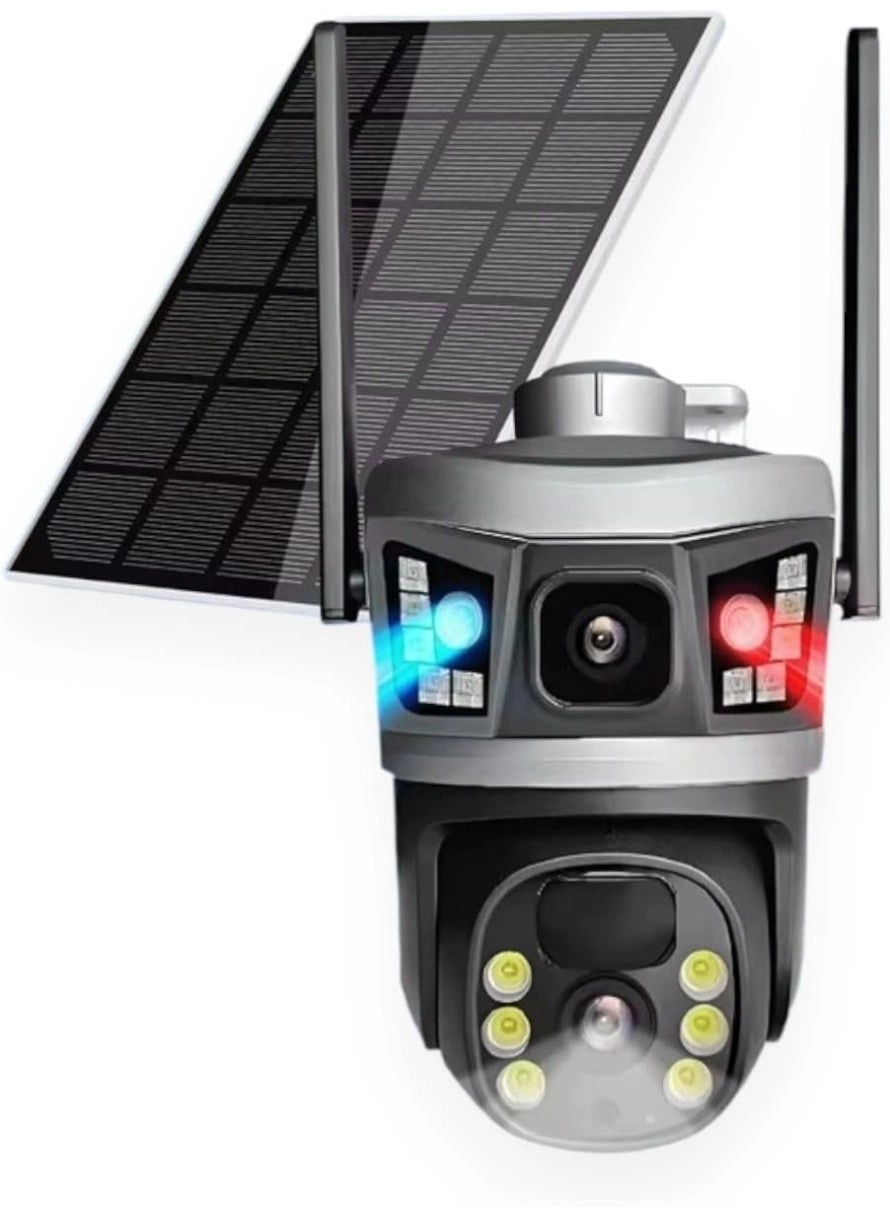 Generic AXM Solar Outdoor Dual Camera - 1080p Night Vision WiFi