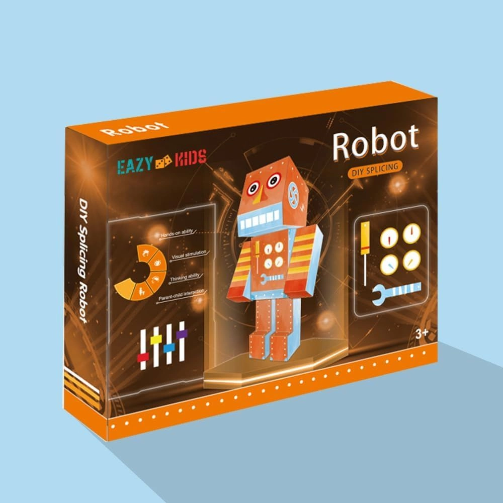 DIY Doodle Colouring Art Kit - Robot - 3+ years