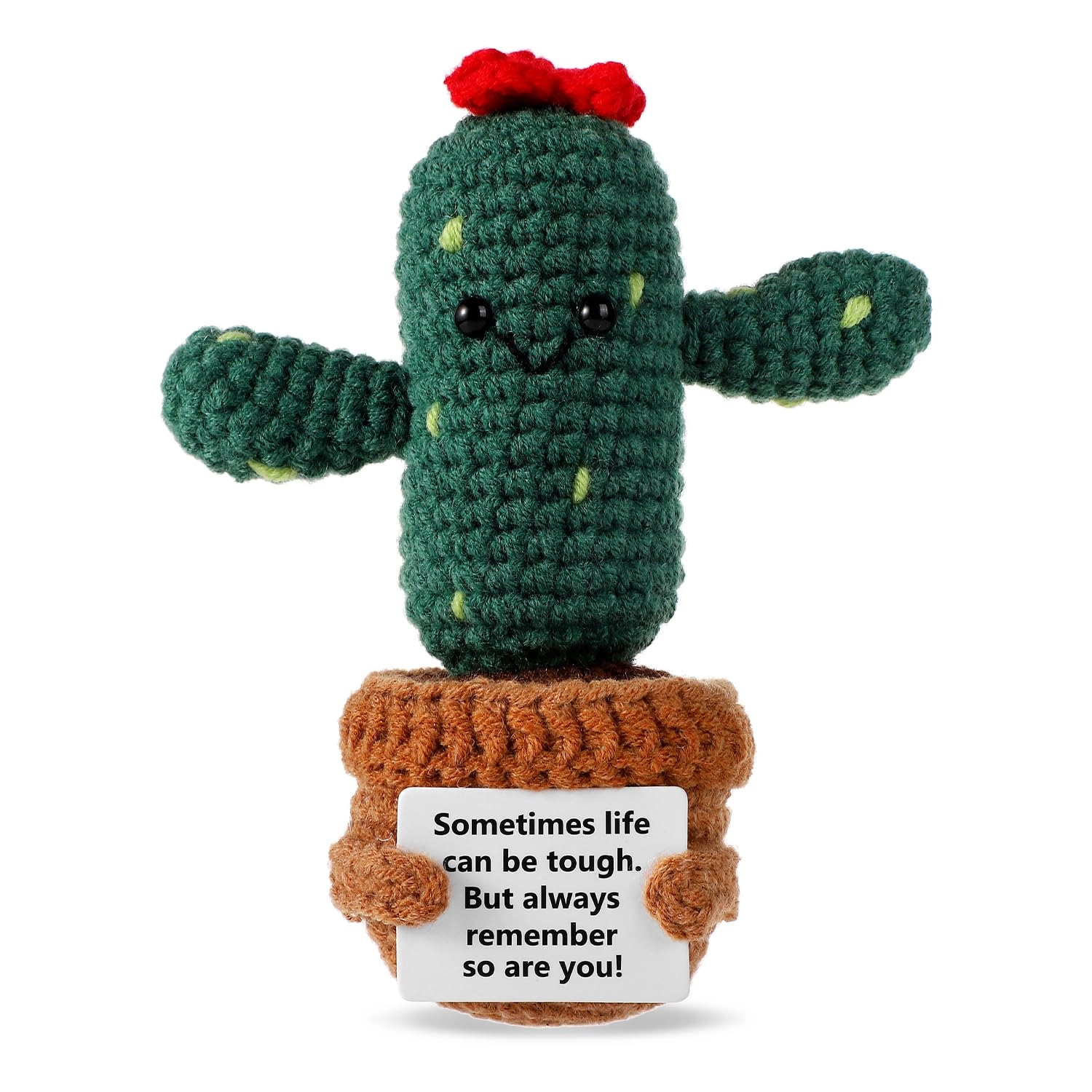 Cactus Funny Positive 13 cm Crochet