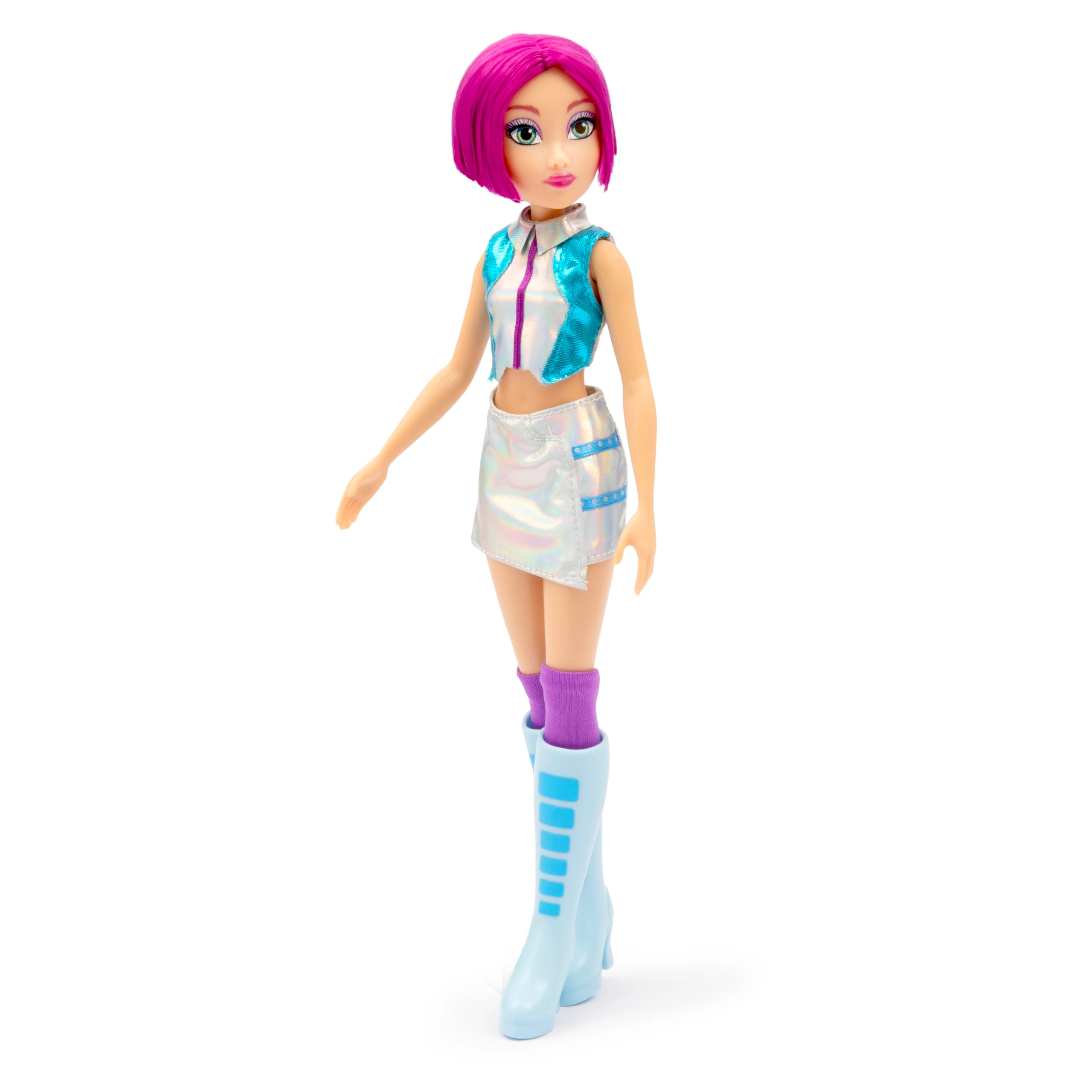 Tecna Fashion Doll - 27cm Purple Bob Silver Skirt Ages 4+