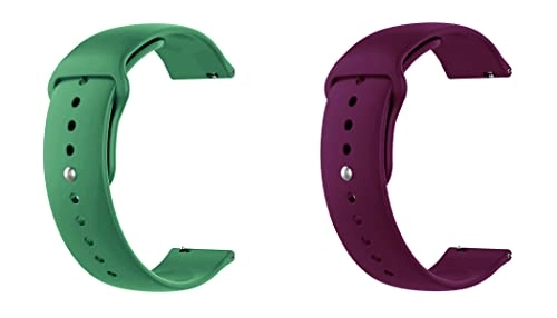 2 Pack 20mm Silicone Watch Band for Sekonda Motion