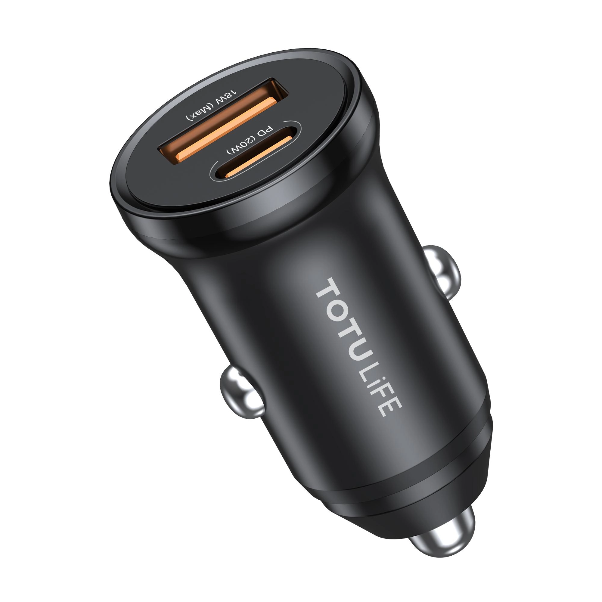 Mini Car Charger - PD 20W QC Black