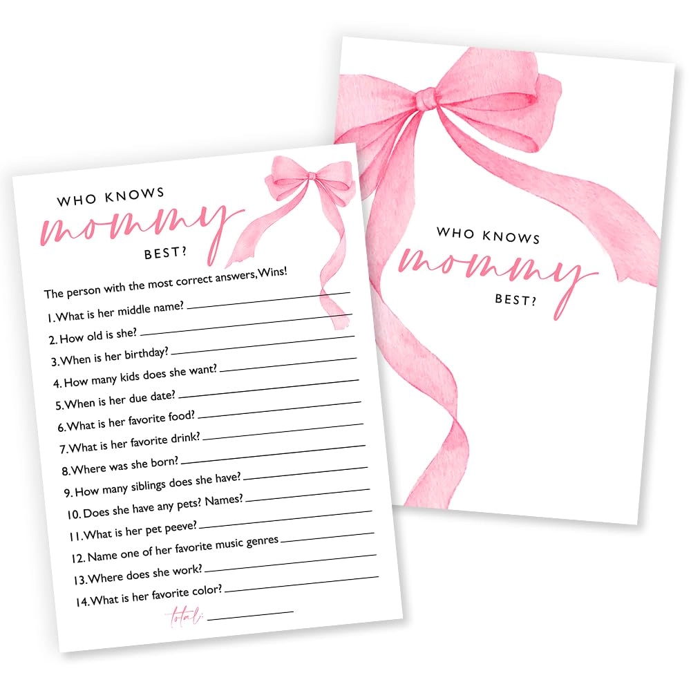 Who Knows Mommy Best - Adult 25