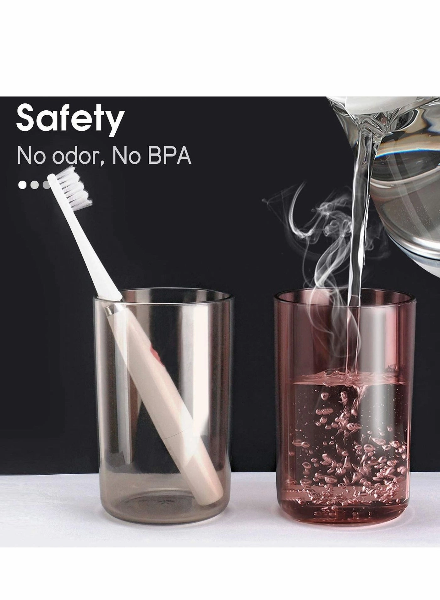 Wall Mount Toothbrush Holder - 3 Slots Wallmount / Countertop