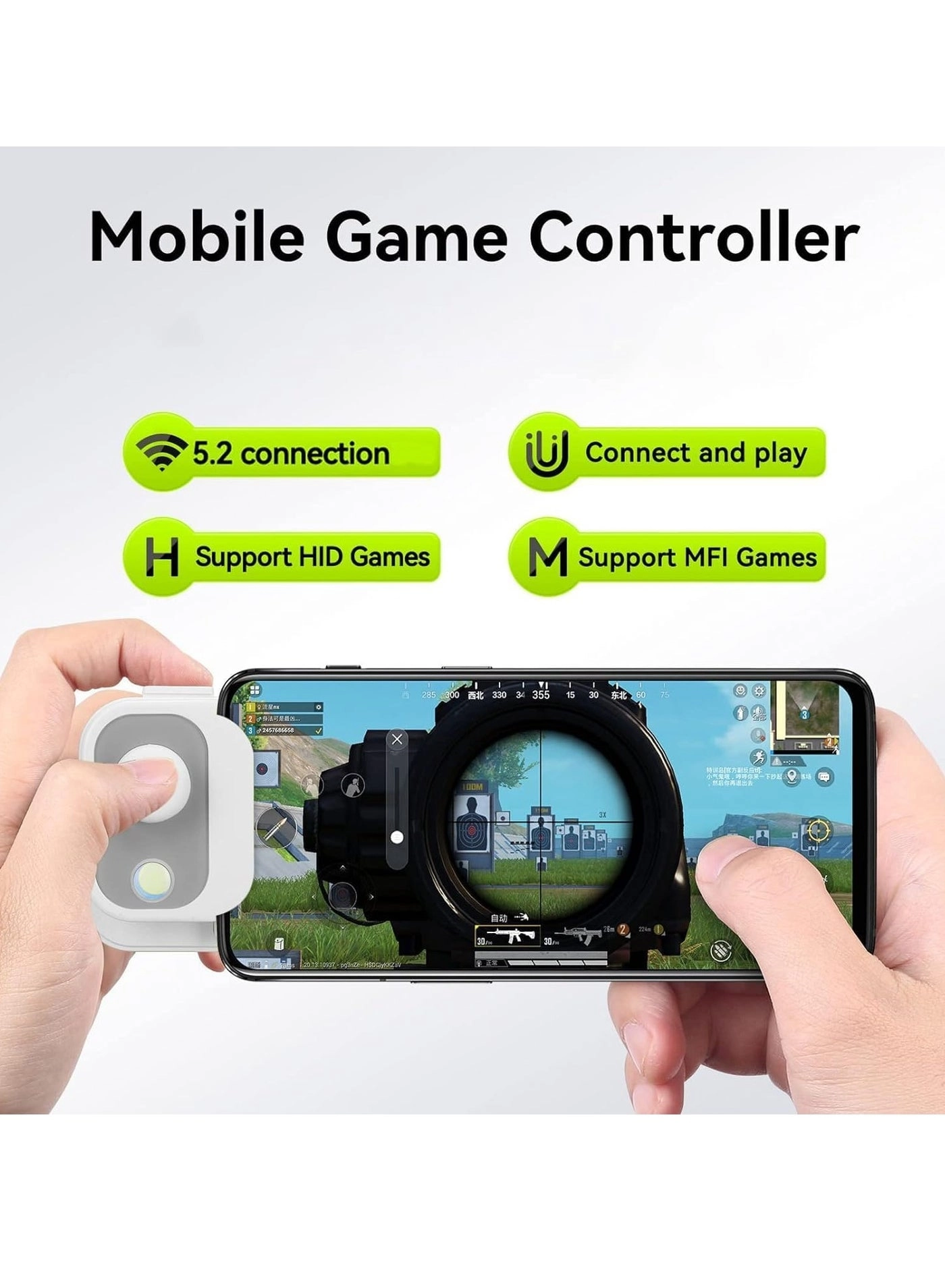 Mobile Game Controller - Black iOS/Android