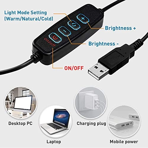 Ring Light - 6'' Dimmable USB Powered