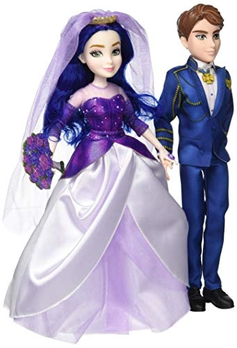 Mal Fashion Doll - Wedding Dress + Ben Fashion Doll - Blue Suit
