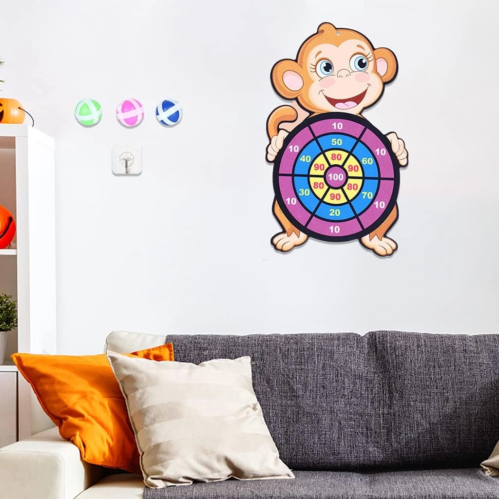 Target Sticky Ball Board - 1 board and 3 sticky balls over three years old