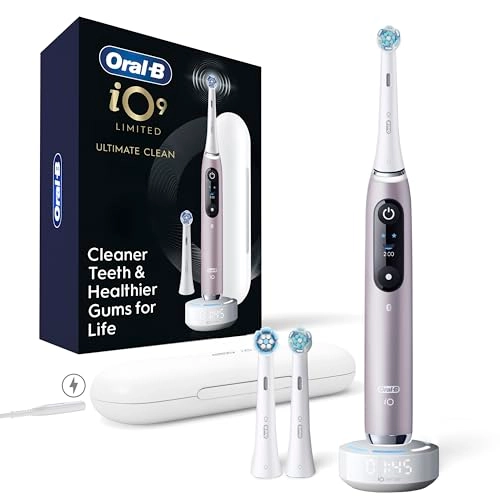 iO9 - 3 Toothbrush Heads Charging Travel Case 7 Modes