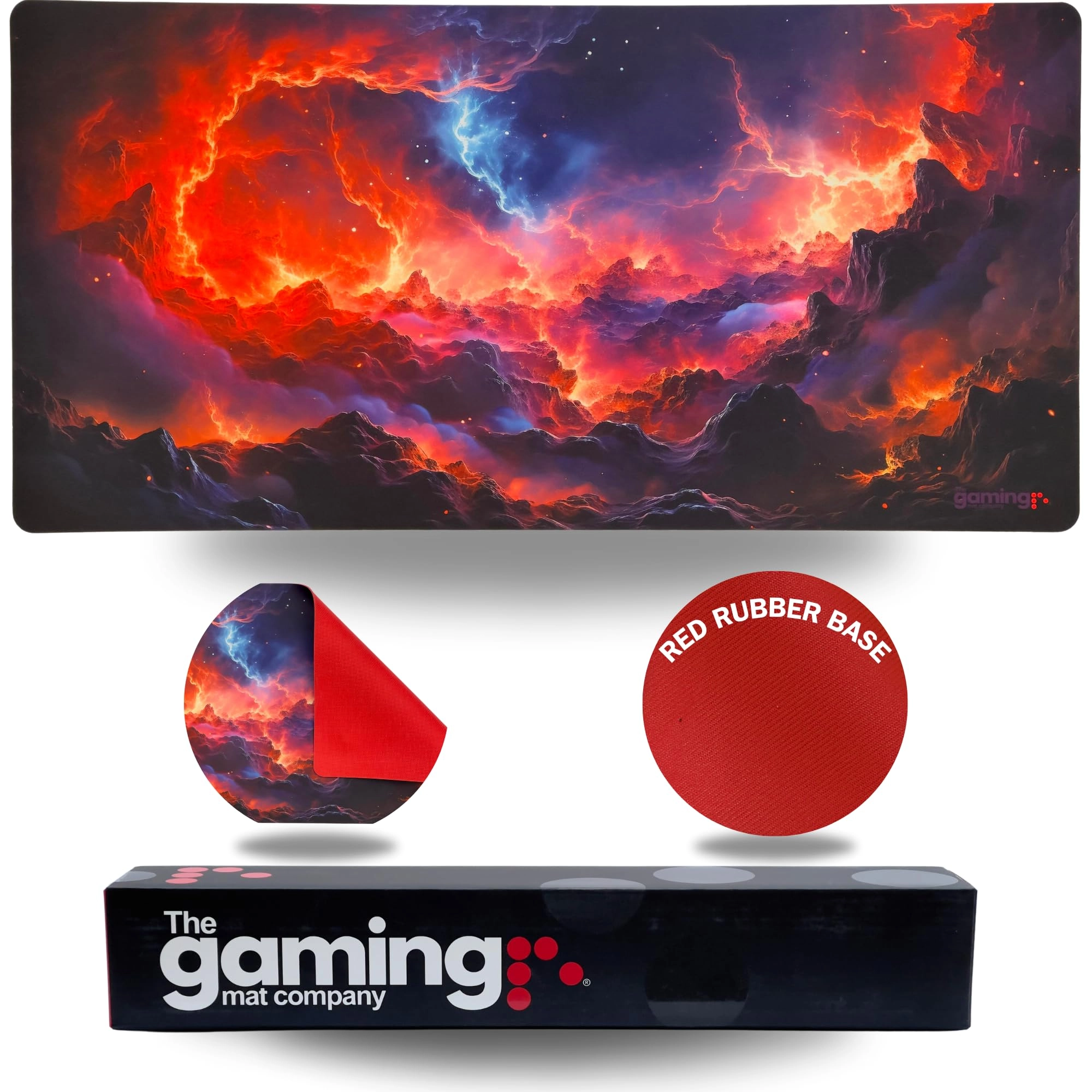 The Gaming Mat Company PlasmaFire Polyester Gaming Mouse Pad - 72x36 cm