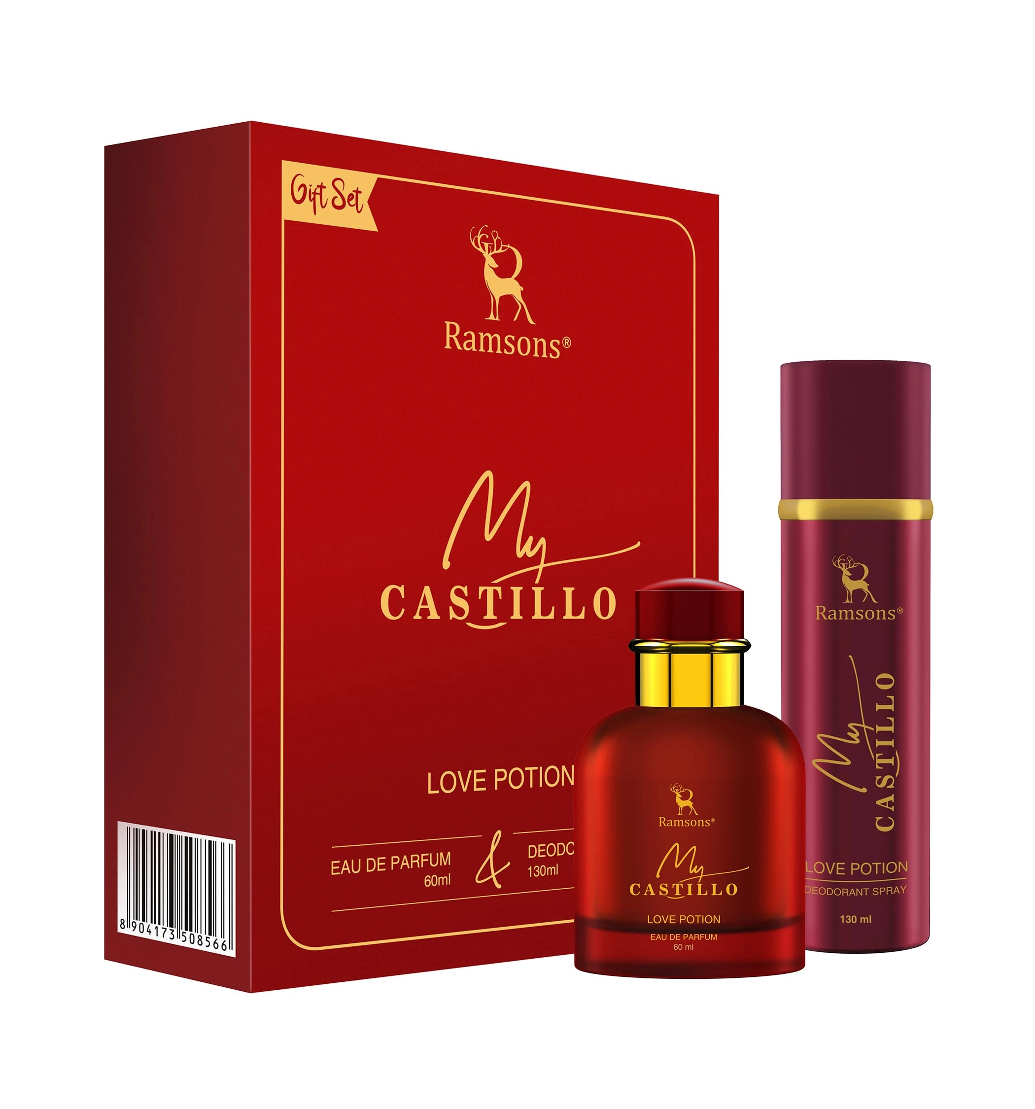 B R SONS & Jai Shree Balaji Industries My Castillo - Love Potion Eau De Parfum - 60ml + Deodorant - 130ml