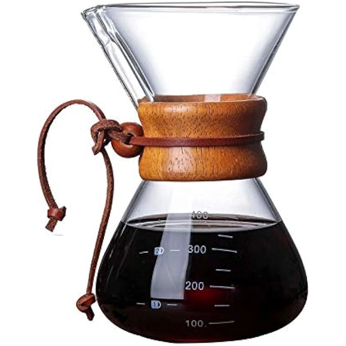 Coffee Pot With Strainer Filter - Transparent 6X165X10Cm