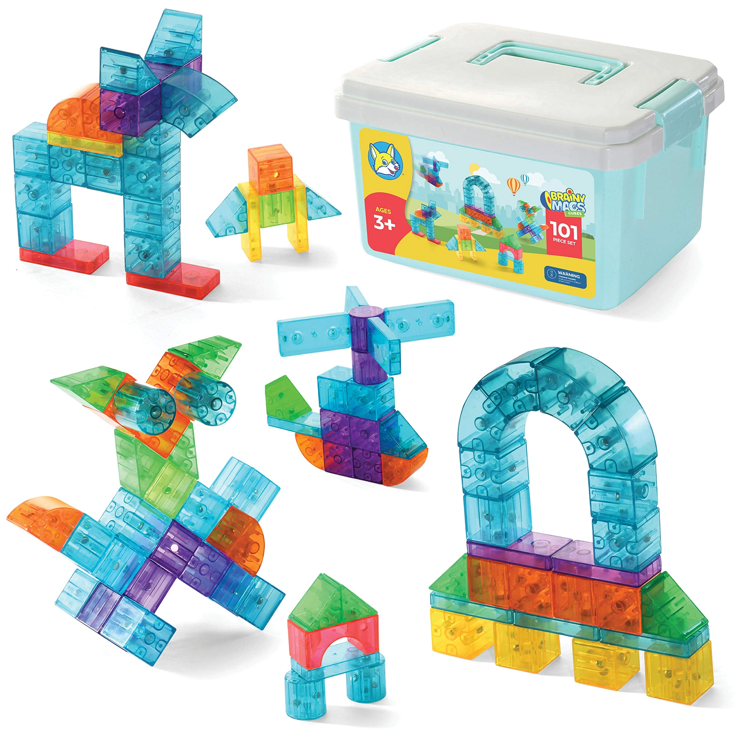 Play Brainy Magnetic Cubes - 101 pcs