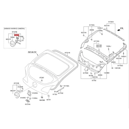 Reversing Camera for Hyundai Veloster - Night vision