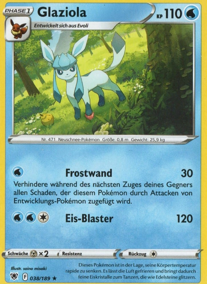 MZTCG Pokémon: Astral Shine - Glaziola ASR 038 (German)