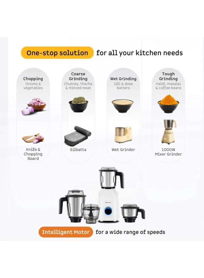 Yulia Mixer Grinder - 1.5 L 750 W