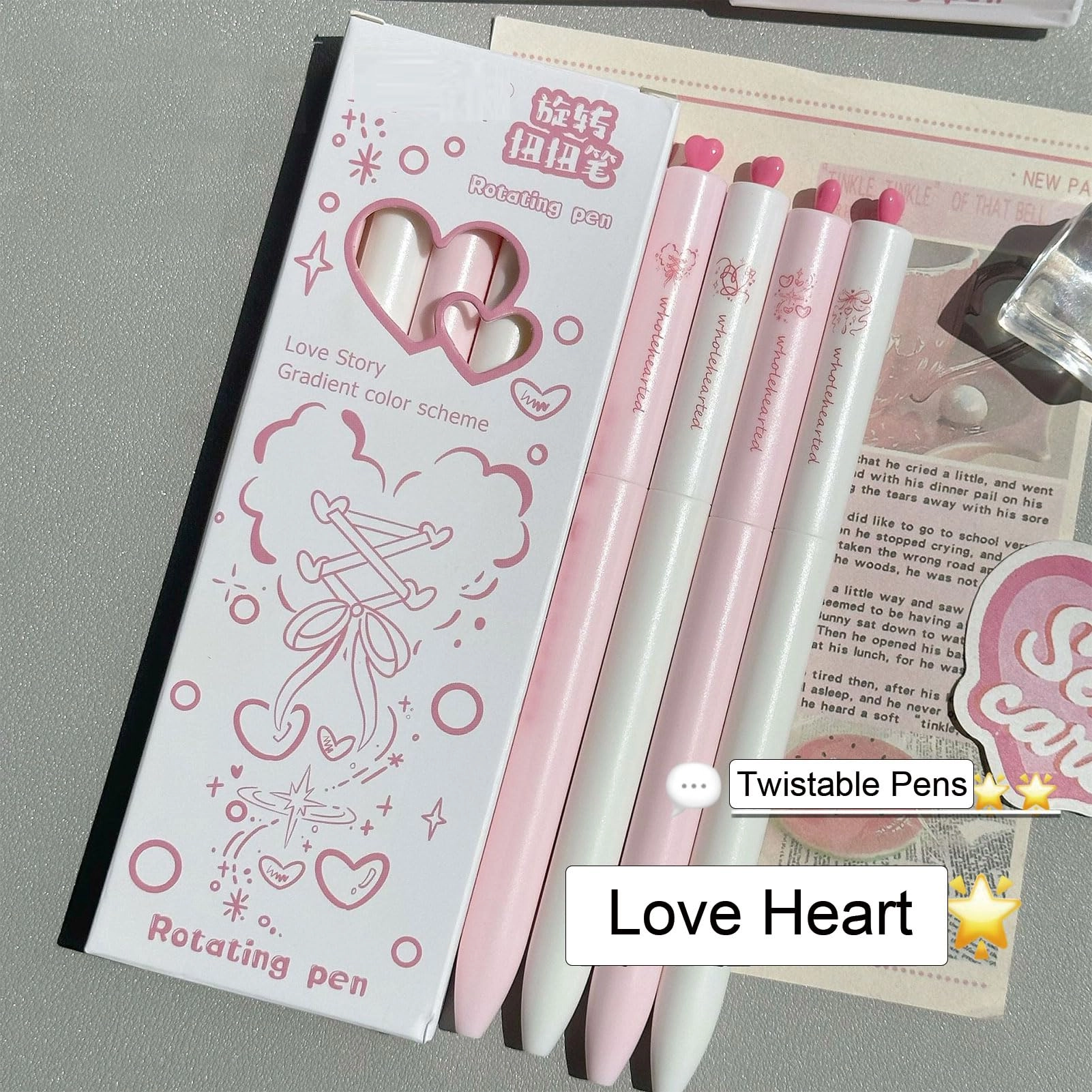 Cute Gel Pen - 4Pcs 0.5mm