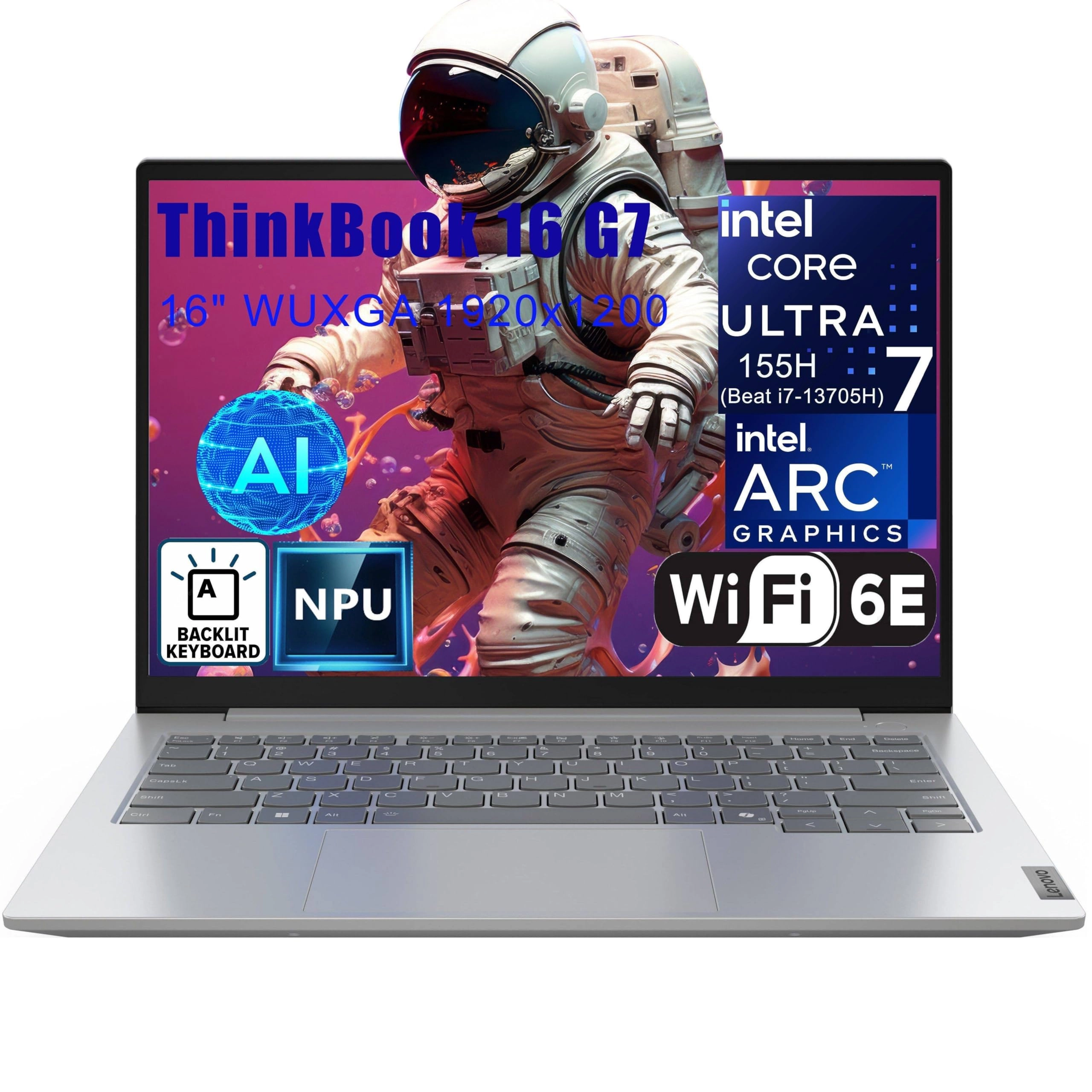 Thinkbook 16 Ultra 7 155H - 16'' Core Ultra 7 64GB DDR5 2TB SSD