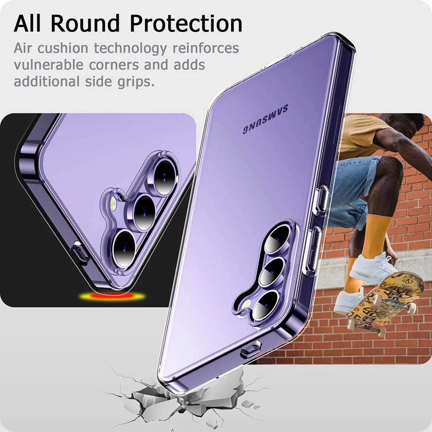 TR-CC2432 Clear Case for Samsung Galaxy S24 Plus