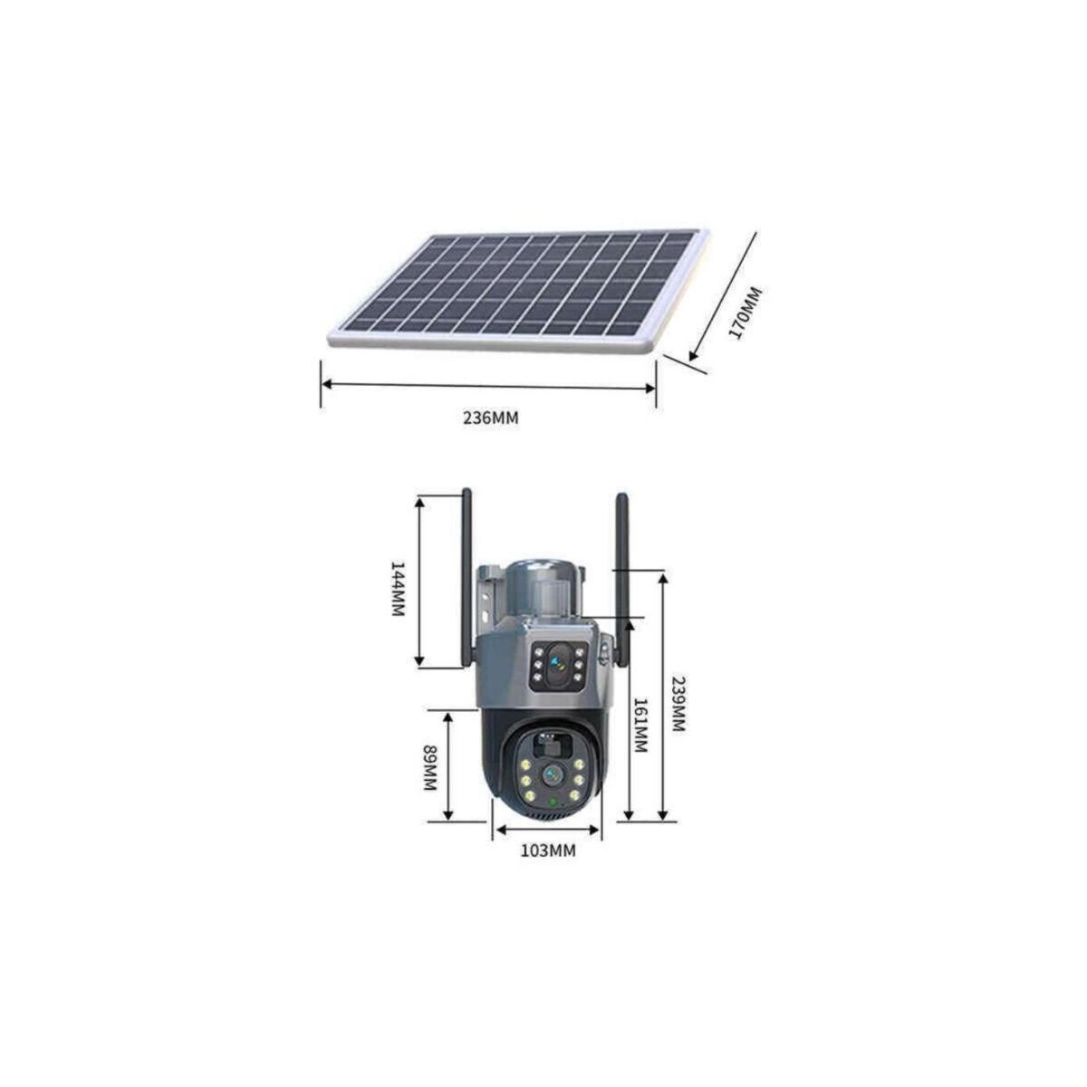 Solar-Powered Security CCTV Camera