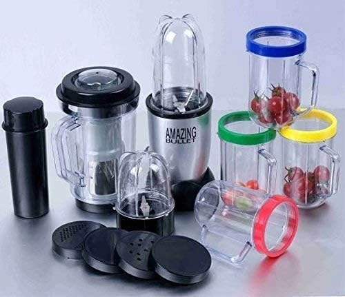 Amazing Bullet Innovations Grinder Juicer and Chopper Blender - Multicolor Combo 21 Pcs Set