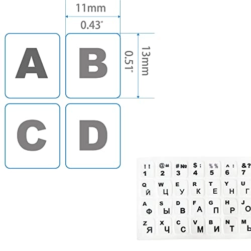 Russian Keyboard Stickers - Russian Pack