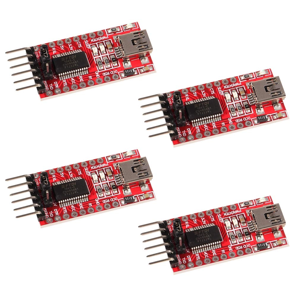 AITRIP FT232RL - 4pcs 3.3V 5V USB to TTL