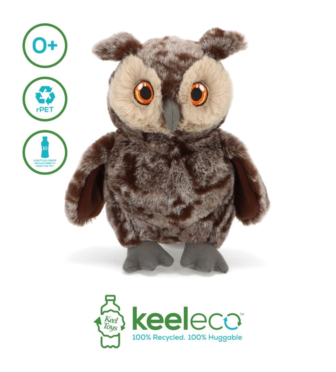 Owl Keeleco - 18 cm Plush