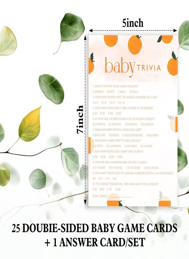 Baby Shower Games - Orange Theme Gender Reveal