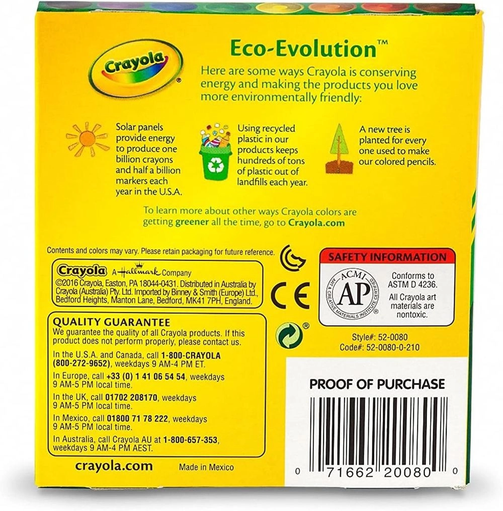 Large Crayons - 8 Pcs