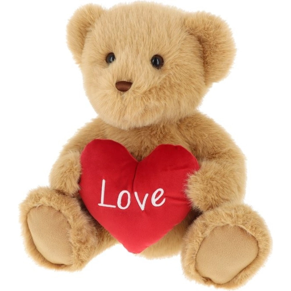 Sherwood Bear With Heart - 20 cm Brown