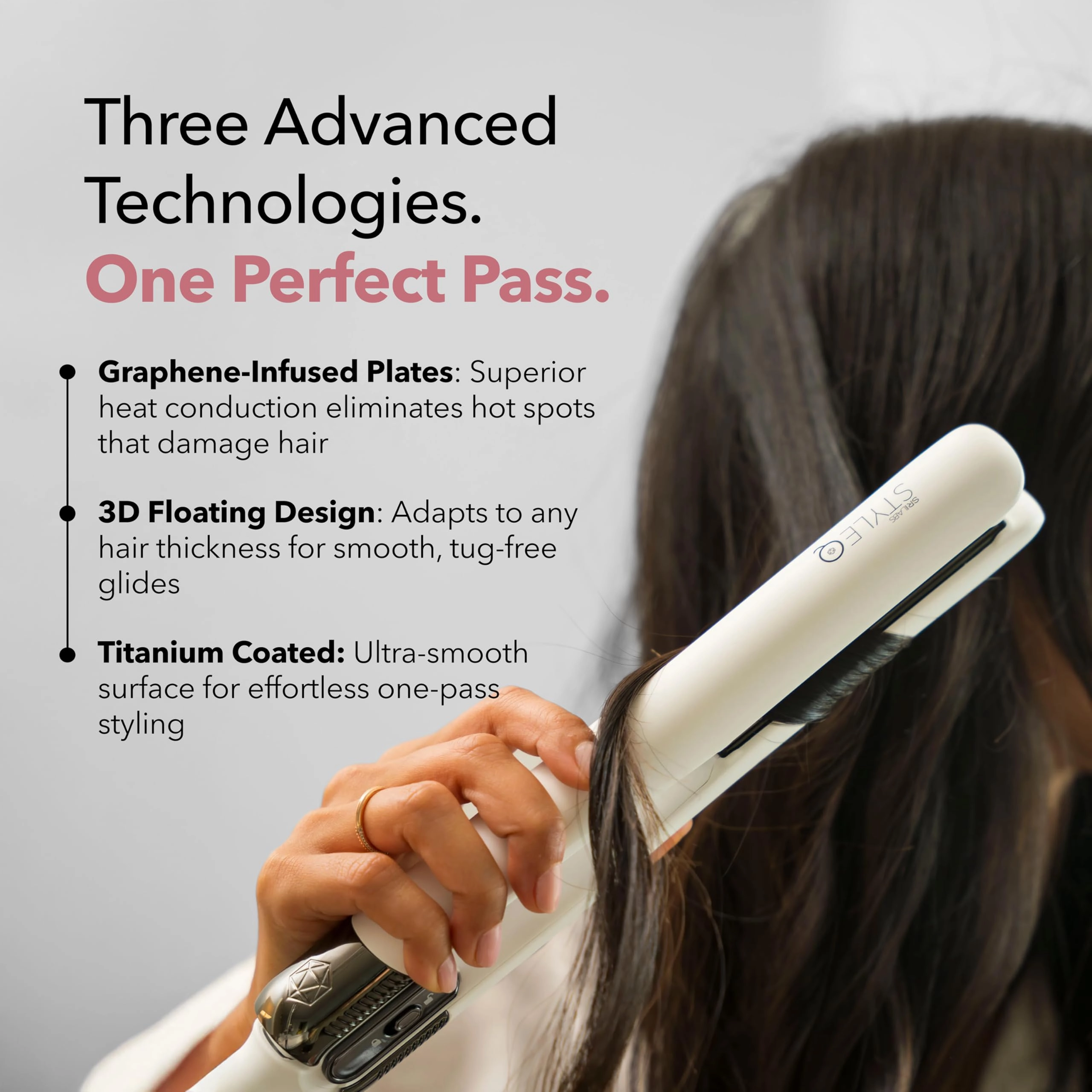 StyleQ - Flat Iron 12 Heat Settings Infrared