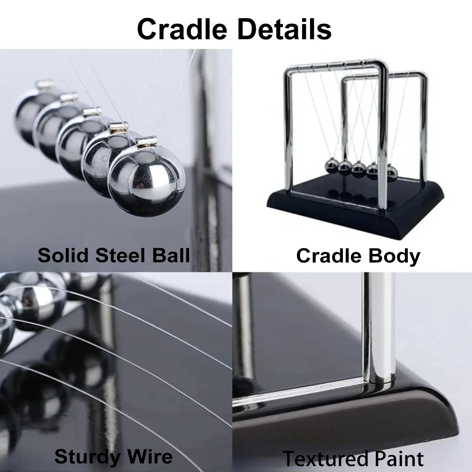 Newton's Cradle - 5 pieces Physics