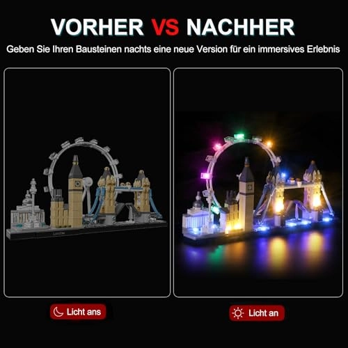 LED Light Kit for LEGO London Skyline 21034 - Acrylonitrile Butadiene Styrene (ABS) 1