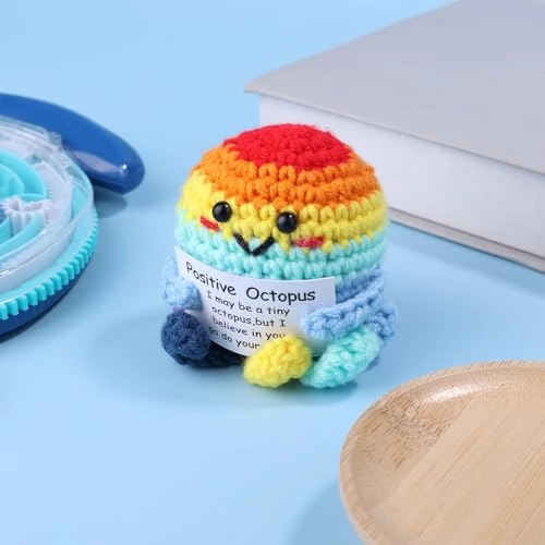 Octopus Crochet 6.7 cm - Handmade Multicolored