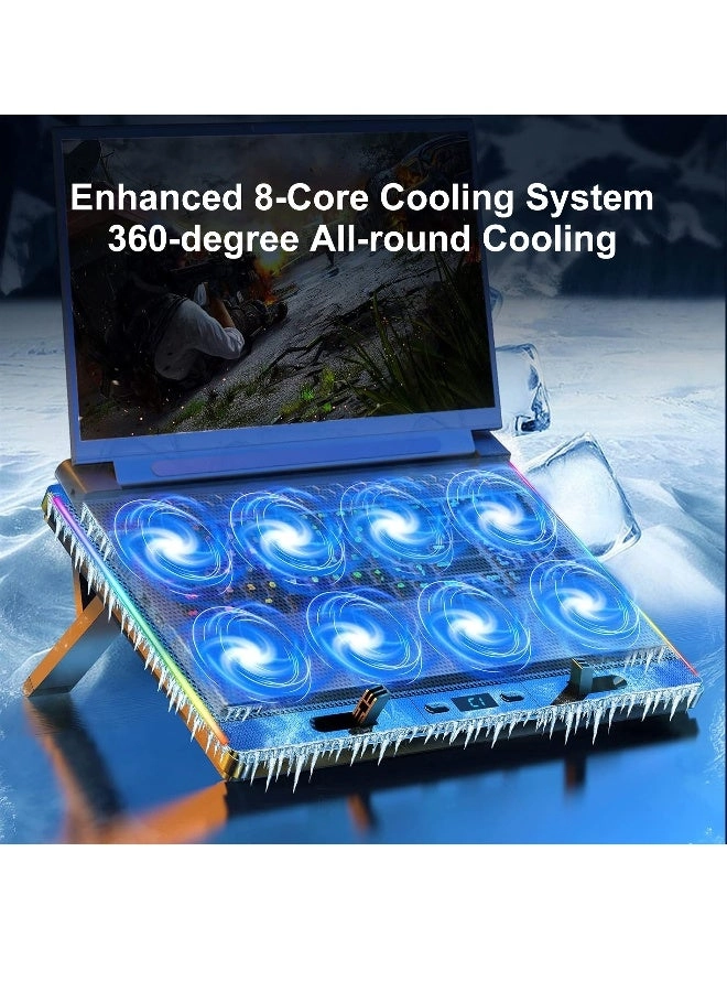 Gaming Laptop Cooling Pad - 8 Cooling Fans