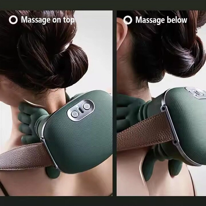 Neck and Shoulder Massager Pillow - 3-Speed 3D Kneading