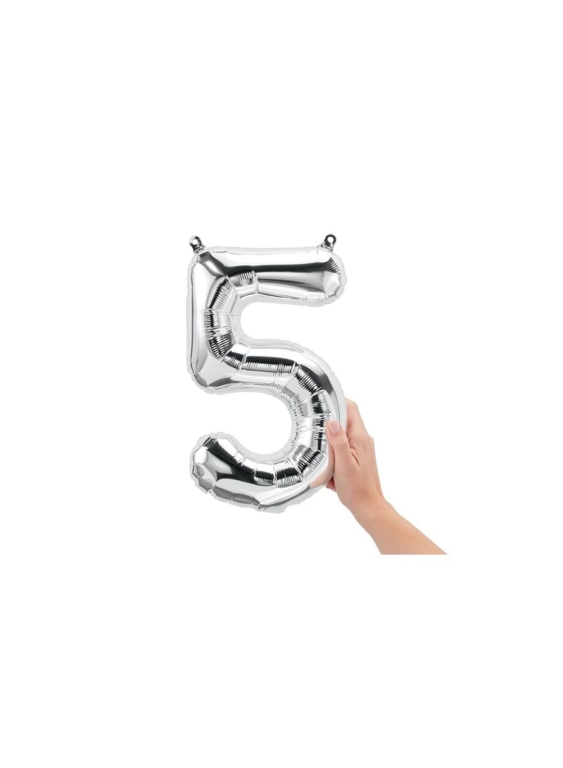 Party Time Trading LLC Number 5 Foil Balloon - 16inch Gold