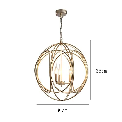 E14 Nordic Post-modern Dining Room Lamp - 40*45cm Golden