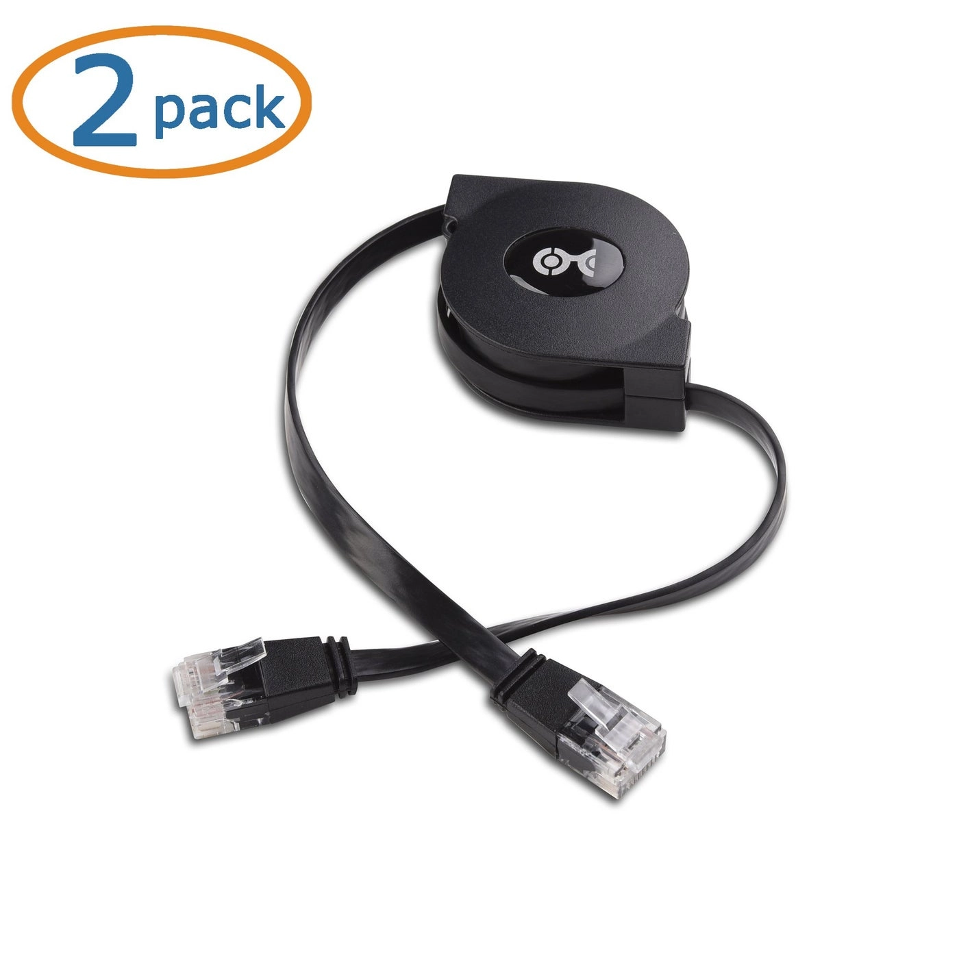 Retractable Ethernet Cable - 3ft Pack