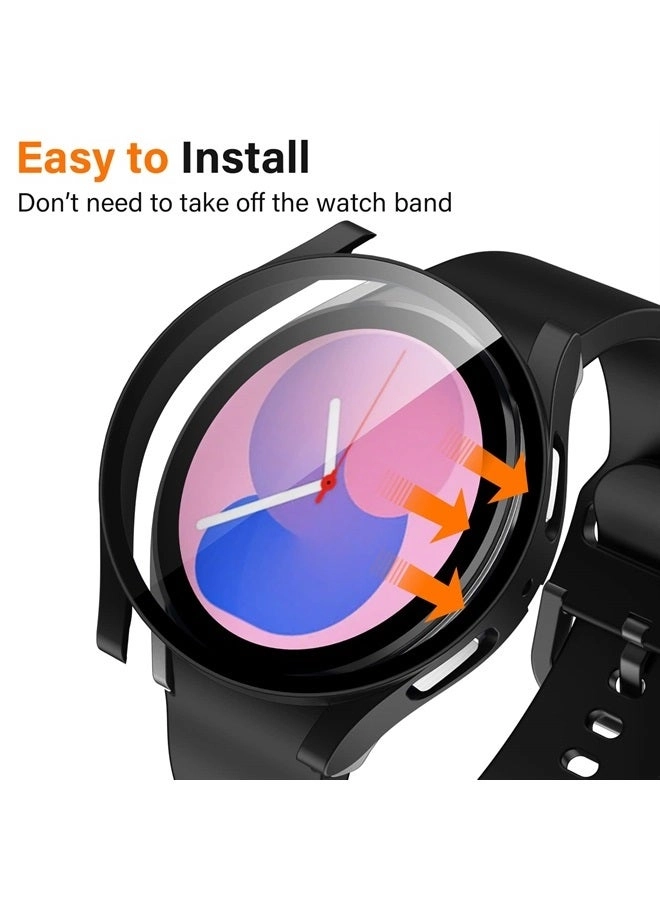 2 Pack Screen Protector Case for Samsung Galaxy Watch 5/Galaxy Watch 4 - 40mm