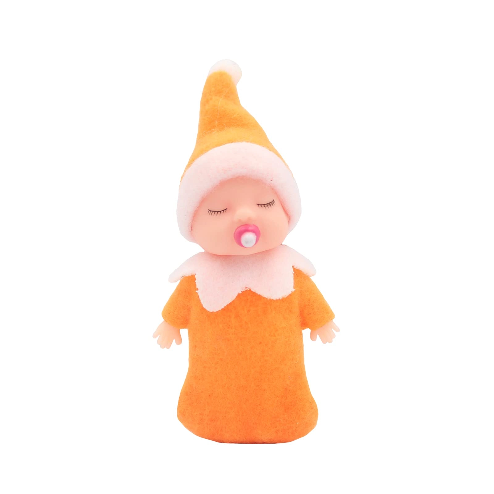 Sleeping Elf Doll - 10cm Plastic Purple