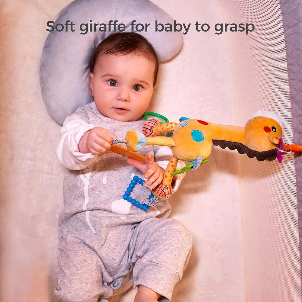 Hanging Rattle Toy - Suitable for 0 month & above Polyester Giraffe