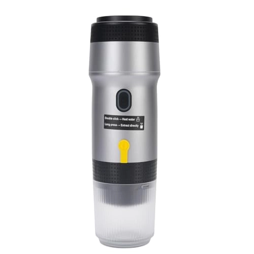 Portable Coffee Machine - 80ml capsule or powder