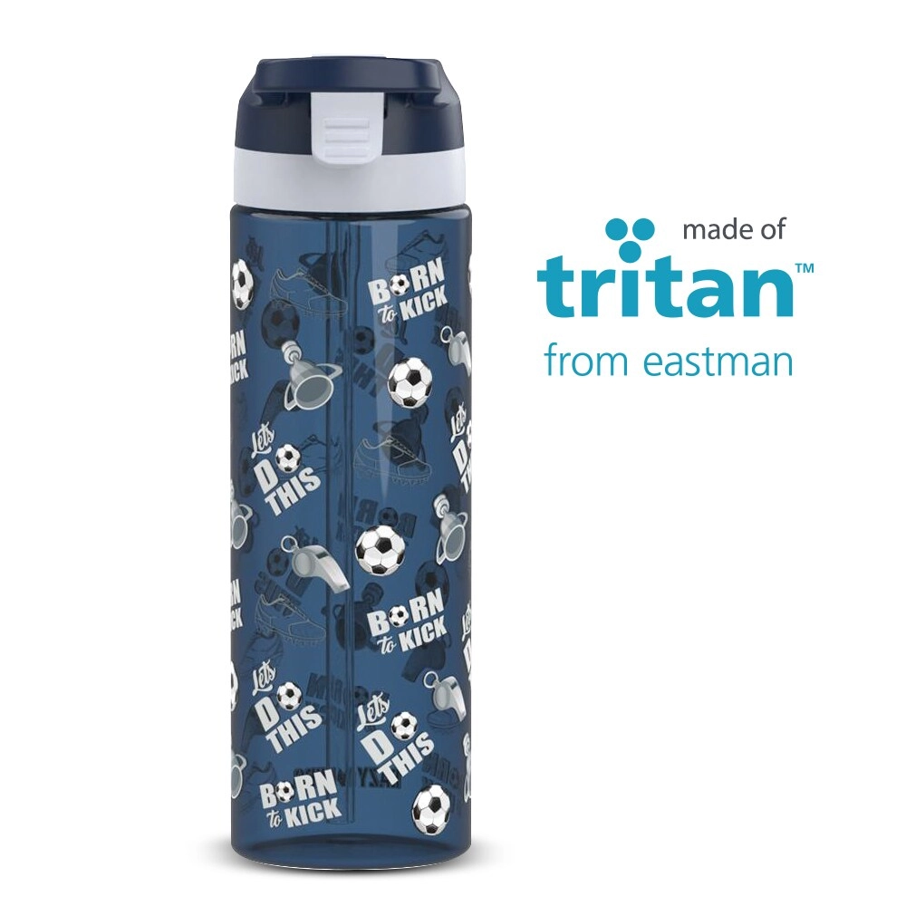 Football Water Bottle Tritan 750 ml - Spray Sipper Lid